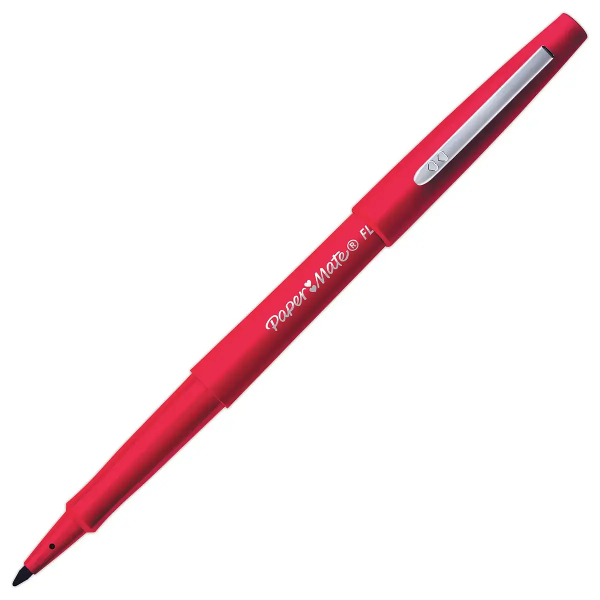 Feutre &agrave; pointe nylon Flair - &Eacute;criture moyenne - Rouge - PAPERMATE 
