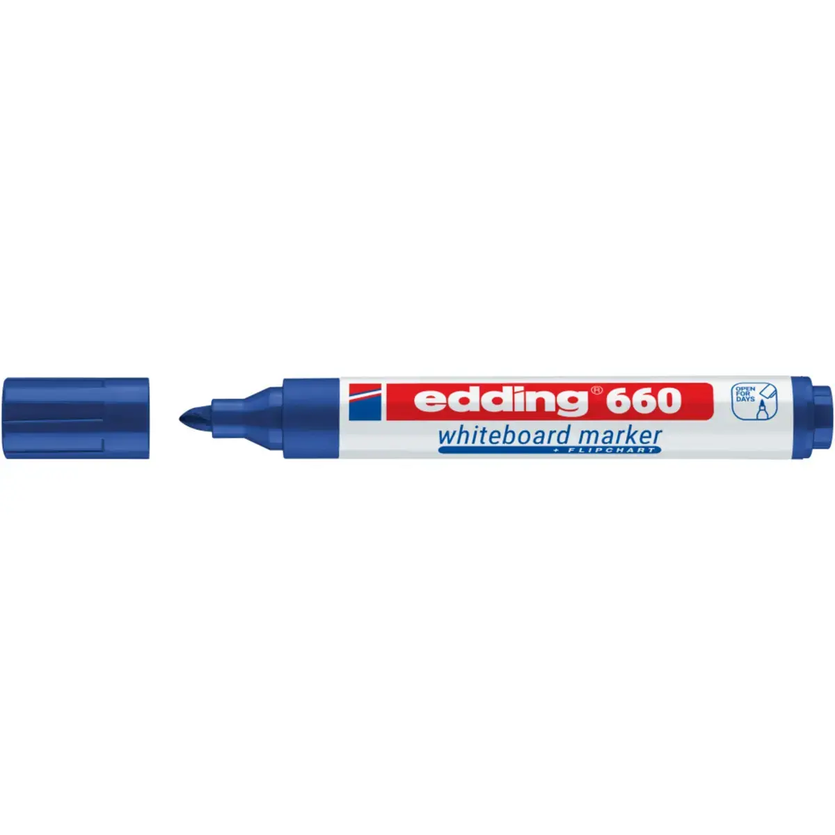 Marqueur effaçable à sec - Pointe ogive - Bleu - EDDING