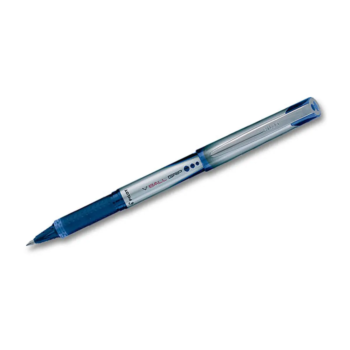 Stylo roller V Ball Grip 07 - Pointe m&eacute;tal - Ecriture moyenne - Bleu - PILOT 