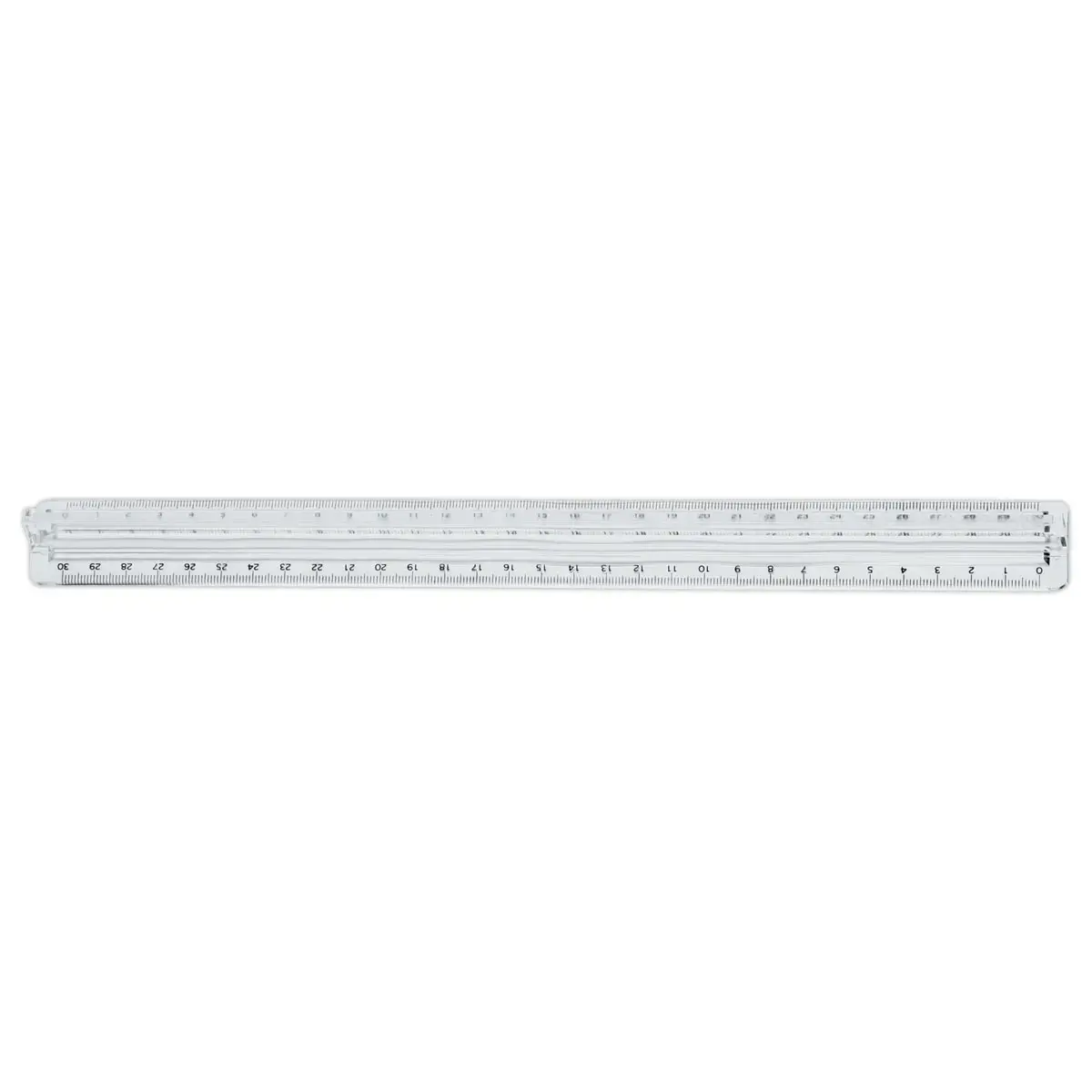 R&egrave;gle de tra&ccedil;age double 30 cm 