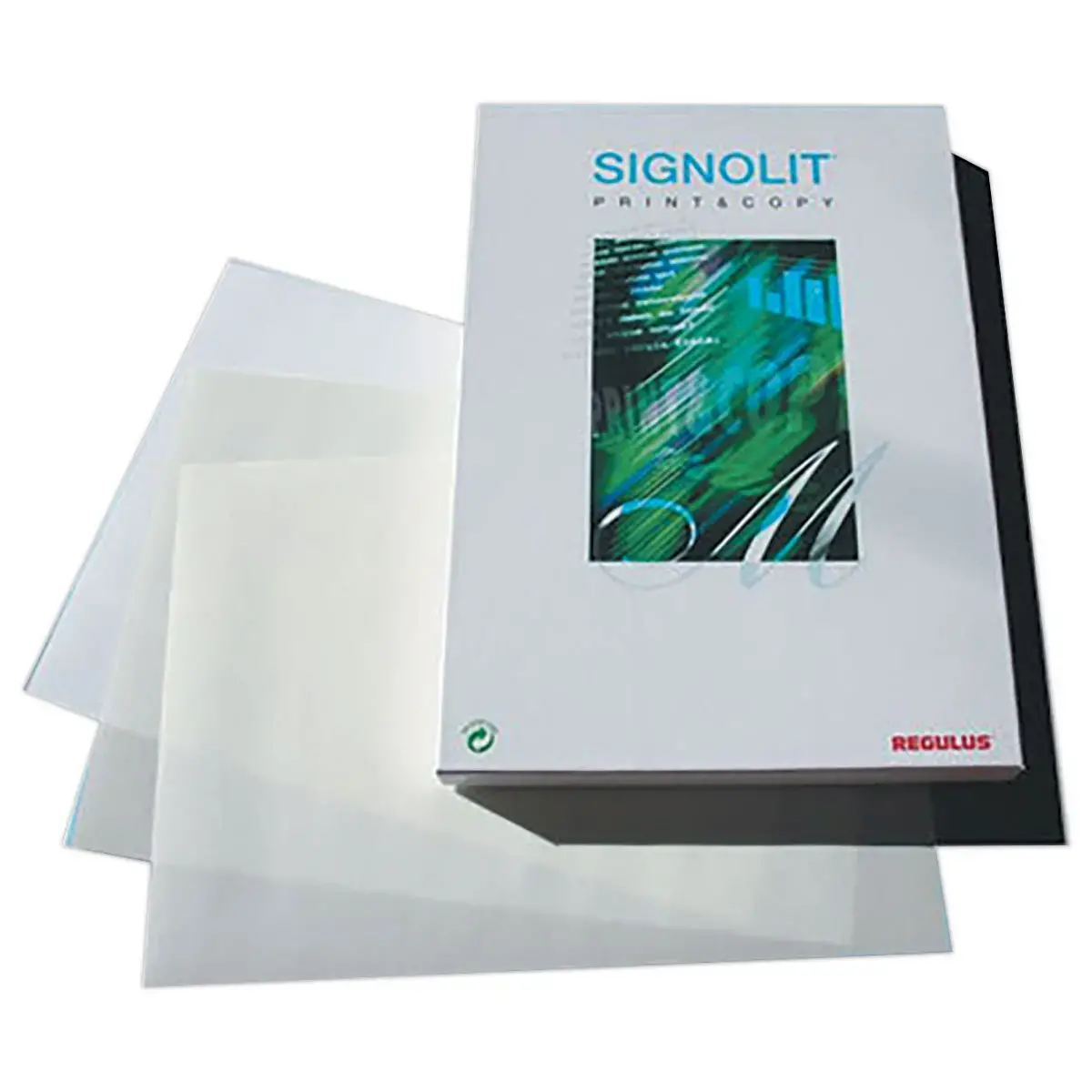 100 Films polyester blancs imperméables A4 Signolit SC 22 - Impression recto-verso - REGULUS
