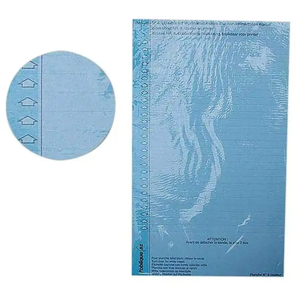 10 Etiquettes n&deg;8 pour armoire avec porte-&eacute;tiquette - Bleu - OXFORD 