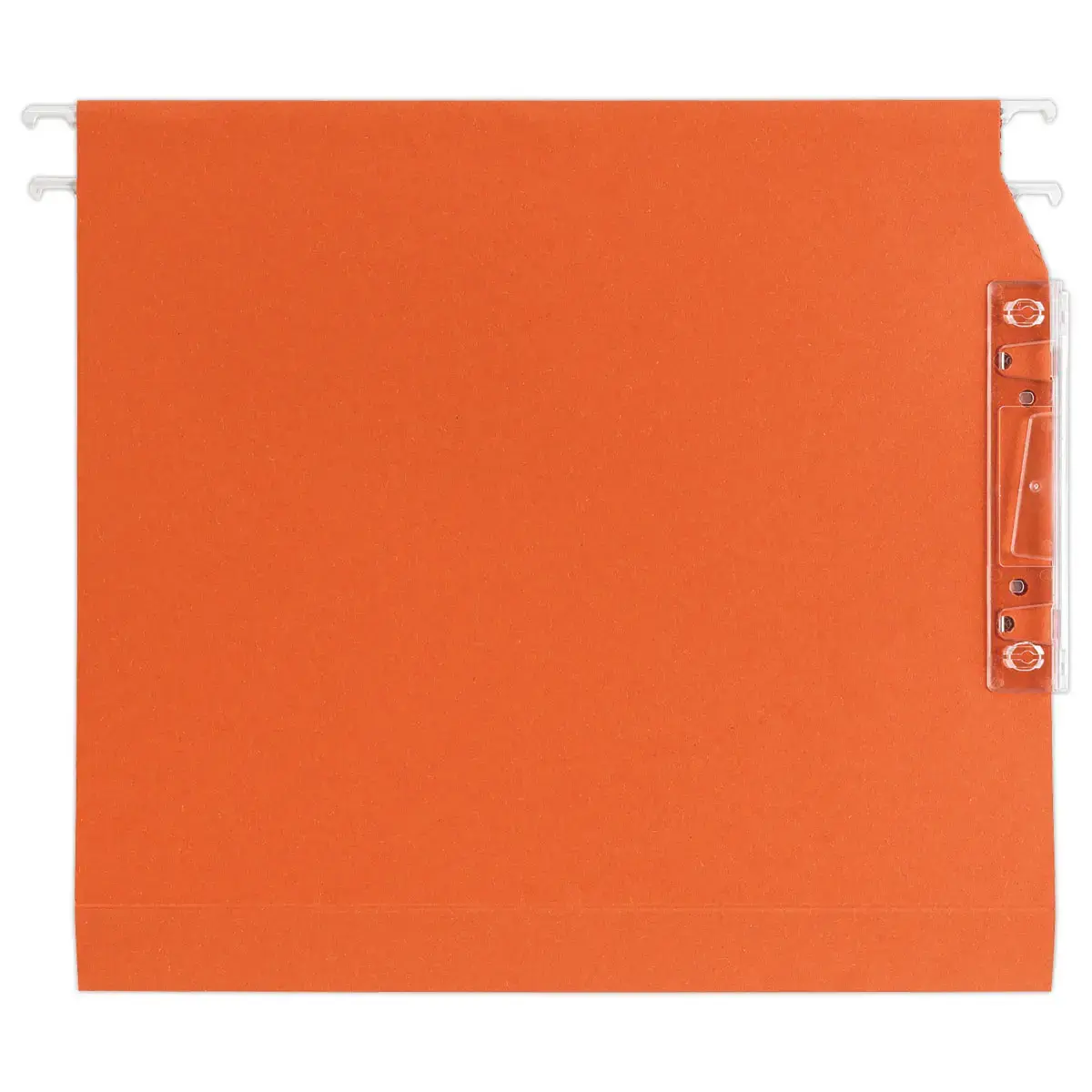 25 Dossiers suspendus pour armoires - kraft recycl&eacute; - Fond 30 mm - Orange 
