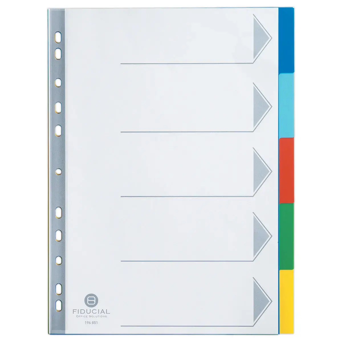 Intercalaires personnalisables - A4 - 5 onglets - FIDUCIAL