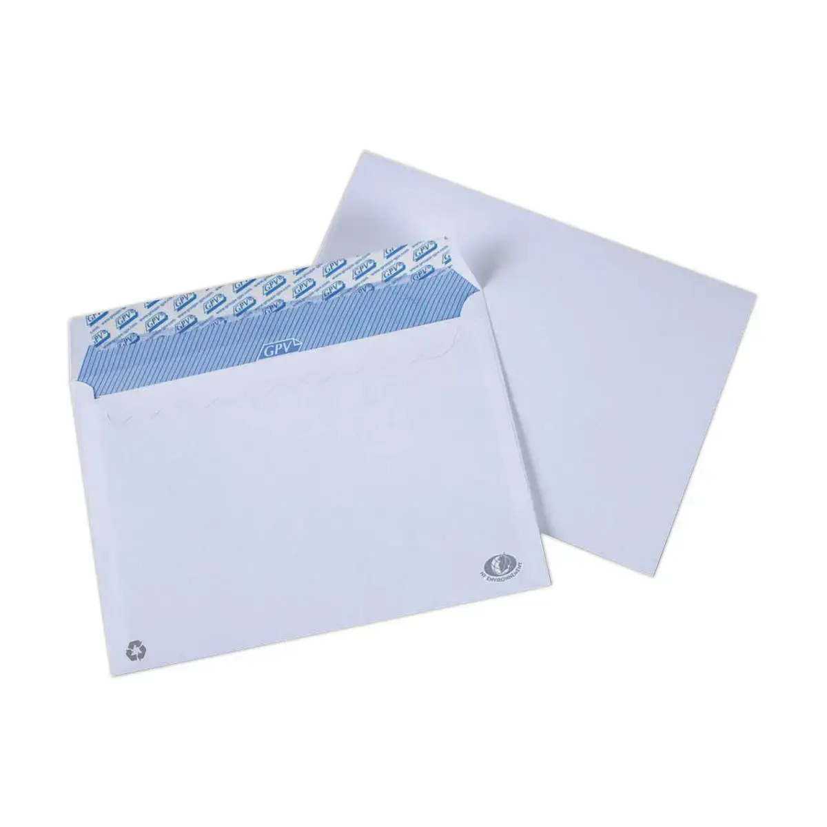 500 Enveloppes blanches 90g - 162 x 229mm - Bande siliconée sans fenêtre - GPV