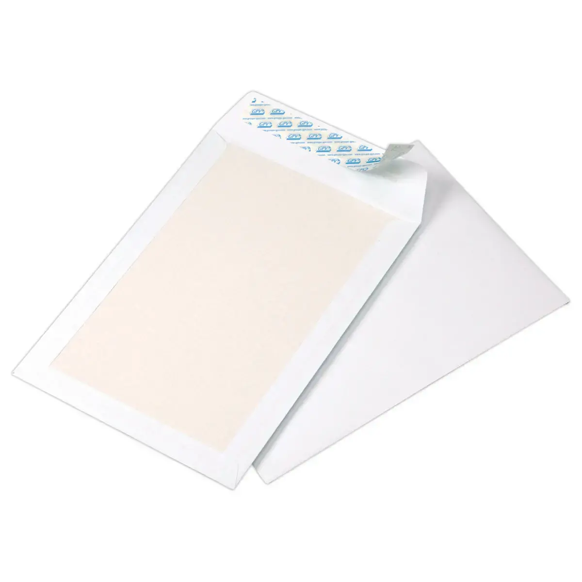 25 Pochettes avec dos renforcé en carton 120g - 229 x 324 mm - Papier blanc