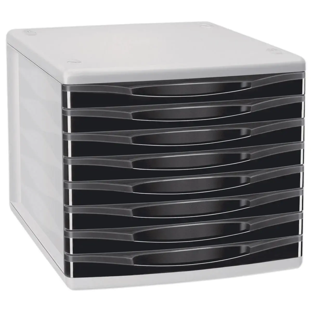 Bloc de classement 8 tiroirs -  Box - Noir - CEP 