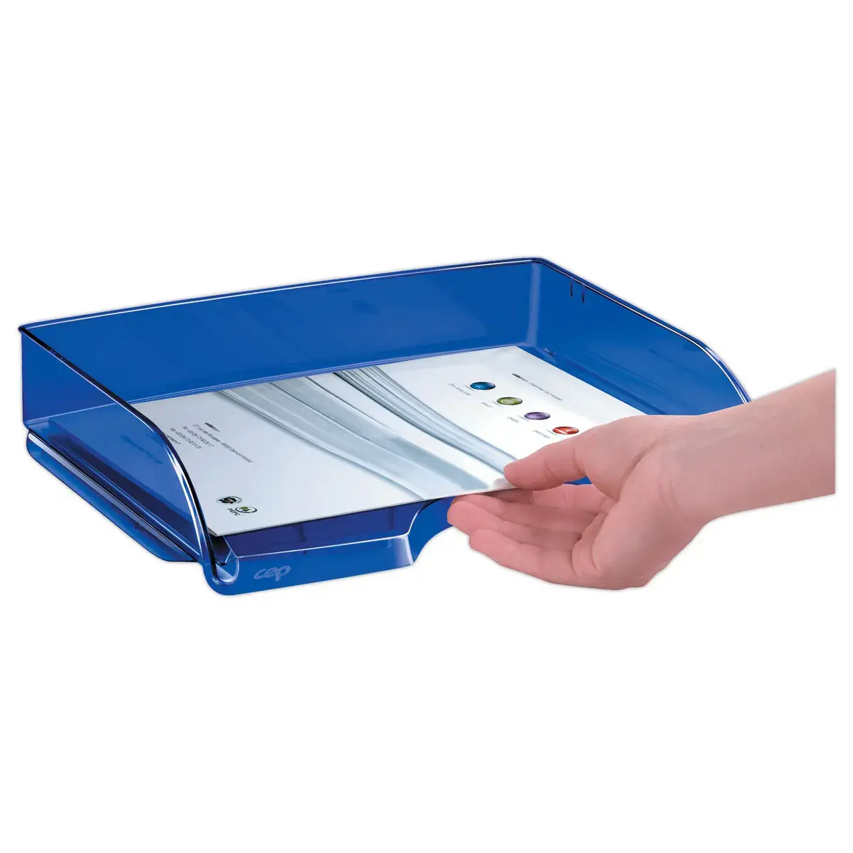 Corbeille à courrier à l'italienne - bleu - Happy by CEP