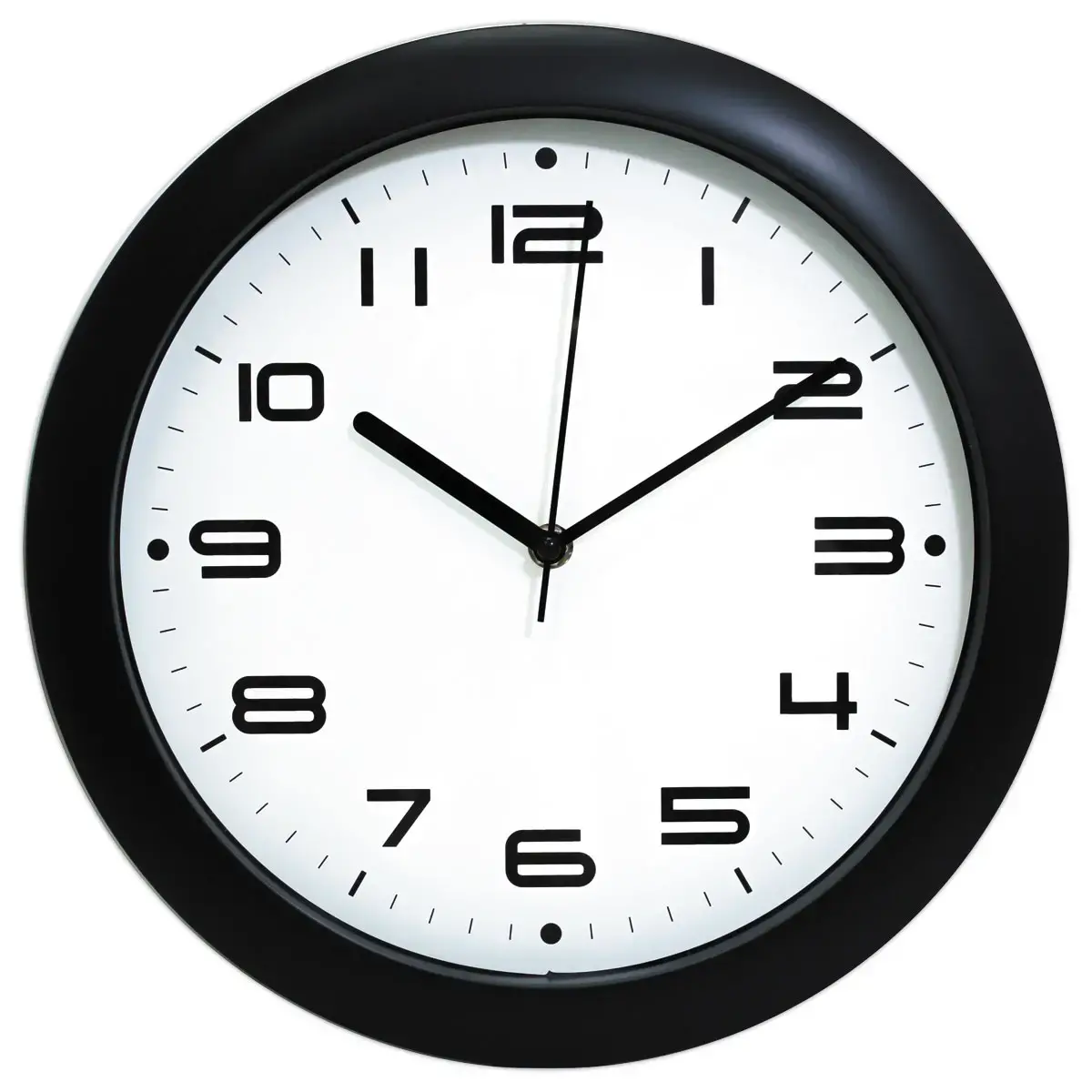 Horloge murale noire &Oslash; 30 cm 