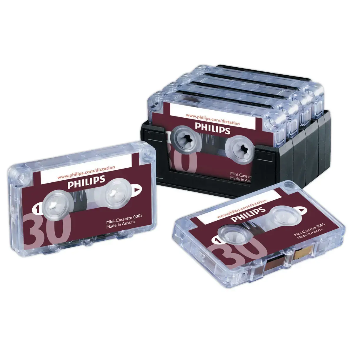 10 Mini-cassettes pour machines &agrave; dicter PHILIPS 