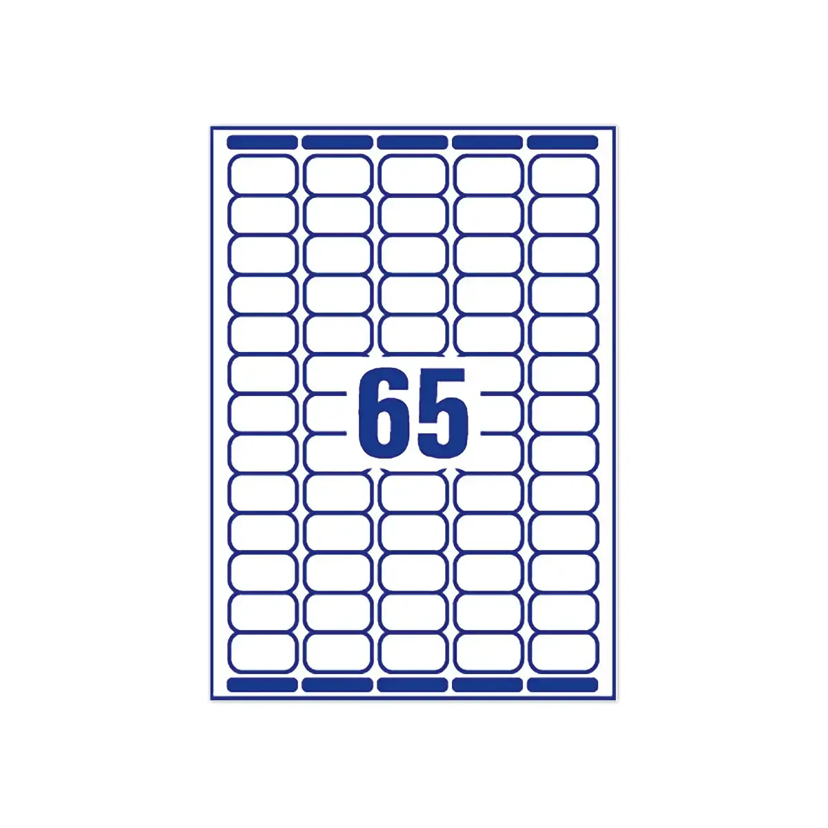 25 planches de 65 étiquettes blanches - 38.1 x 21.2 mm - AVERY