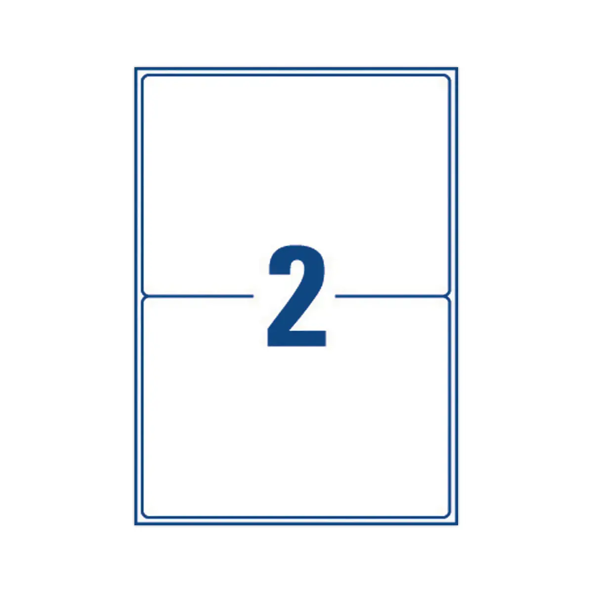 200 planches de 2 étiquettes blanches haute cadence spécial copieurs - AVERY
