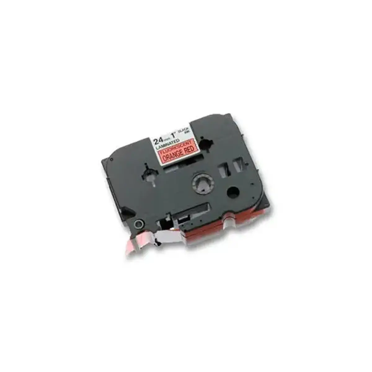 Ruban pour titreuse BROTHER 24mm - noir/orange - TZEB51 