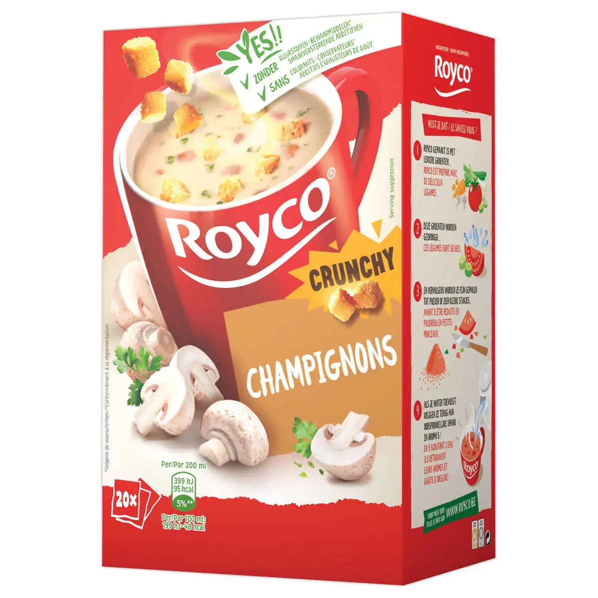 20 Sachets de soupe ROYCO ROYCO CHAMPIGNONS