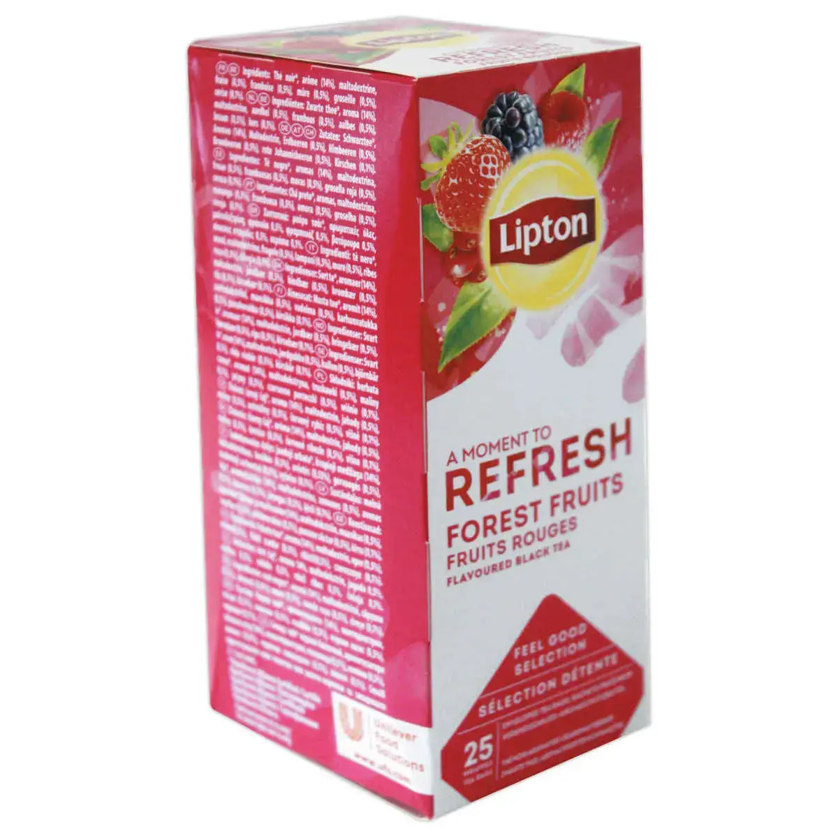 25 Sachets de th&eacute; aromatis&eacute; fruits rouges - LIPTON 