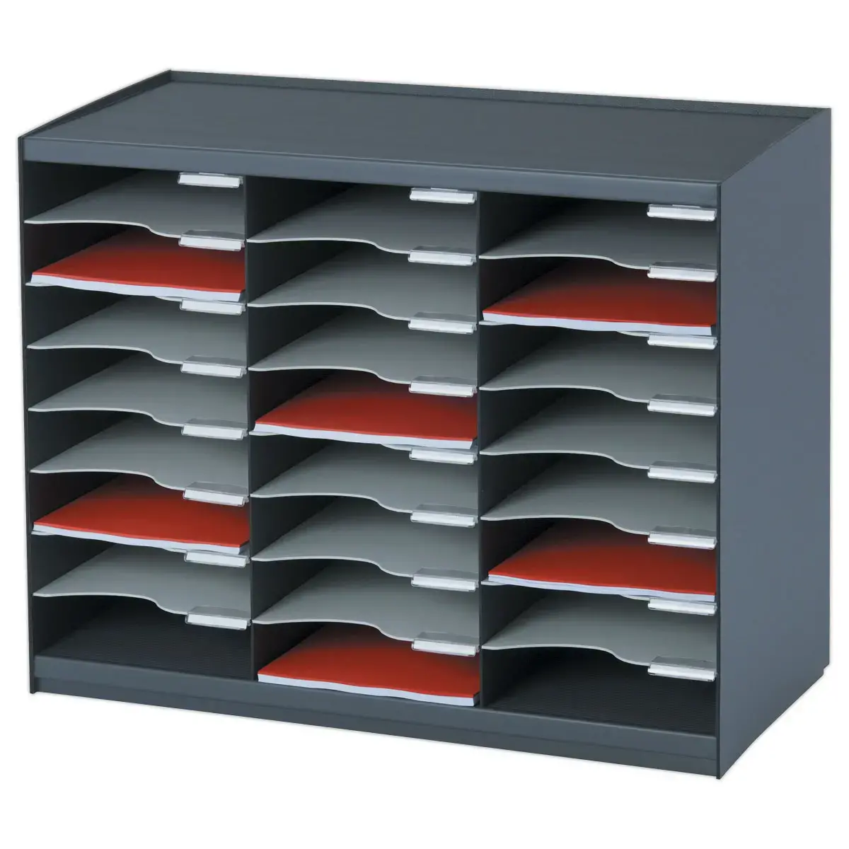Trieur 24 cases - Gris - PAPERFLOW