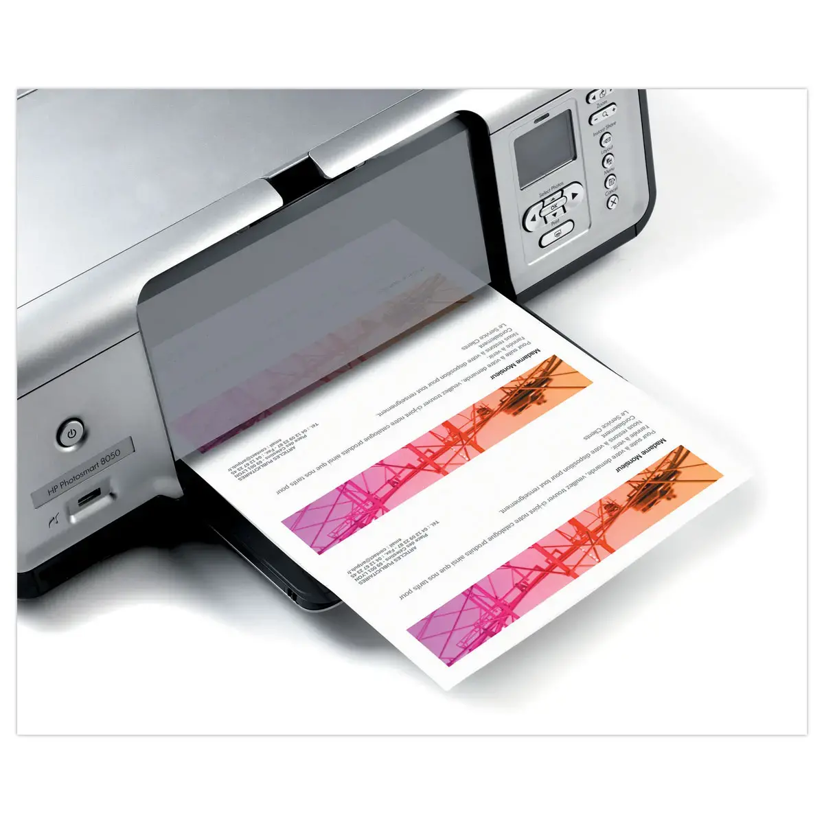 Boîte de 75 cartes de correspondance mat laser - 210x 99 mm - AVERY