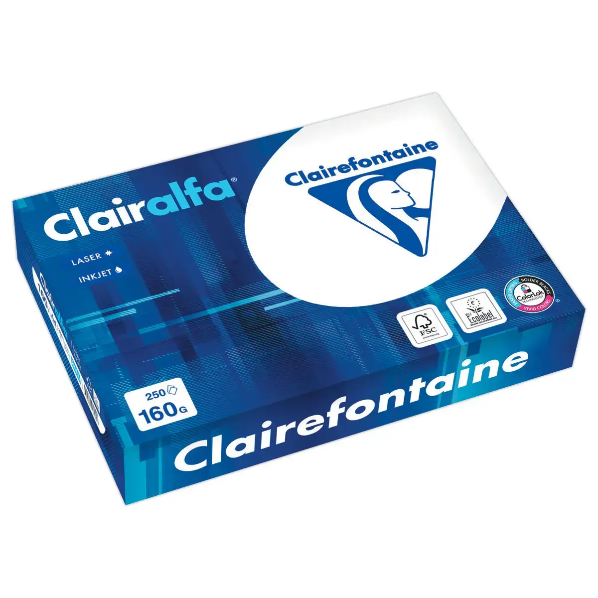 Ramette de 250 feuilles de papier extra-blanc A4 Clairalfa - 160g -  CLAIREFONTAINE 