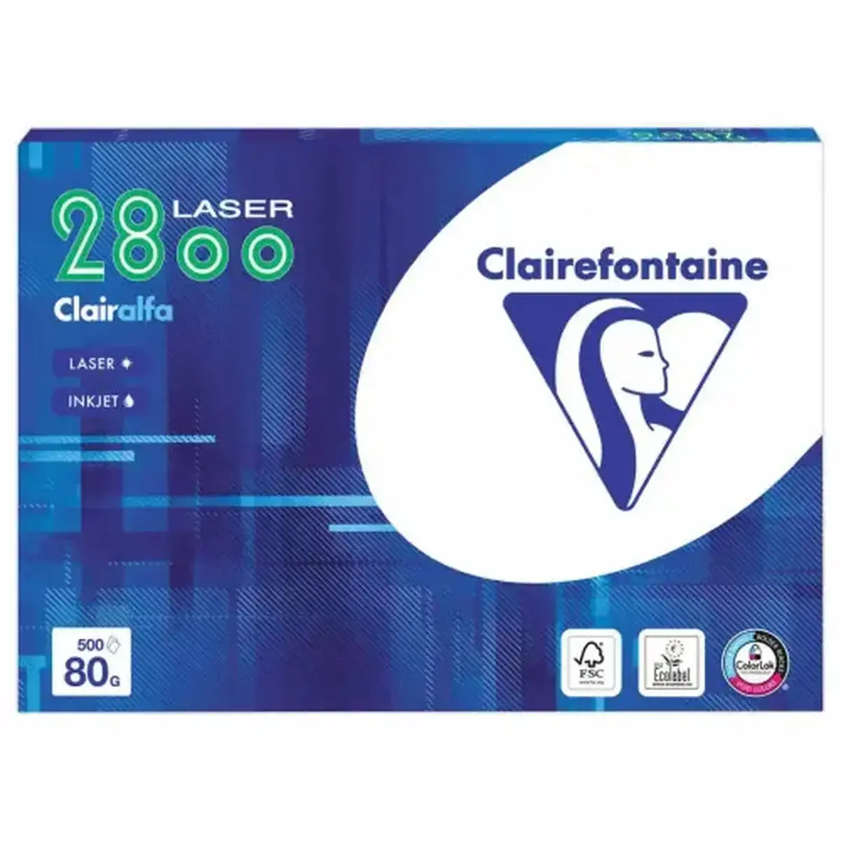 240 Ramettes de 500 feuilles papier blanc CLAIREFONTAINE 2800 A4 80g 