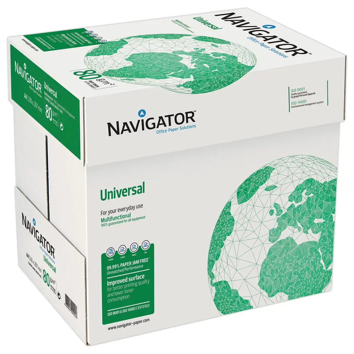 5 ramettes de papier extra-blanc A3 Universal 80g - NAVIGATOR