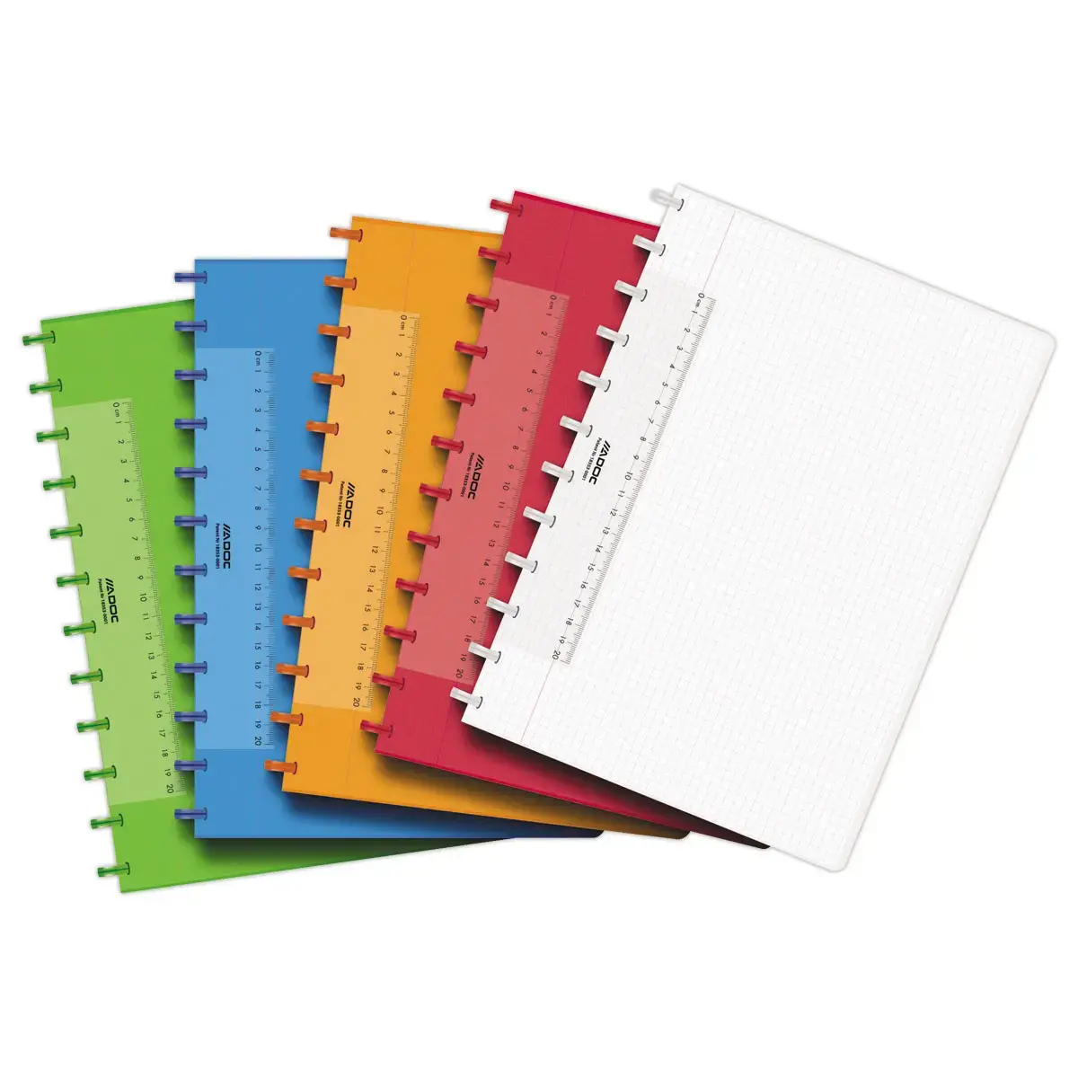 Cahier couverture polypro AD'OC A4, ligné, 144 pages