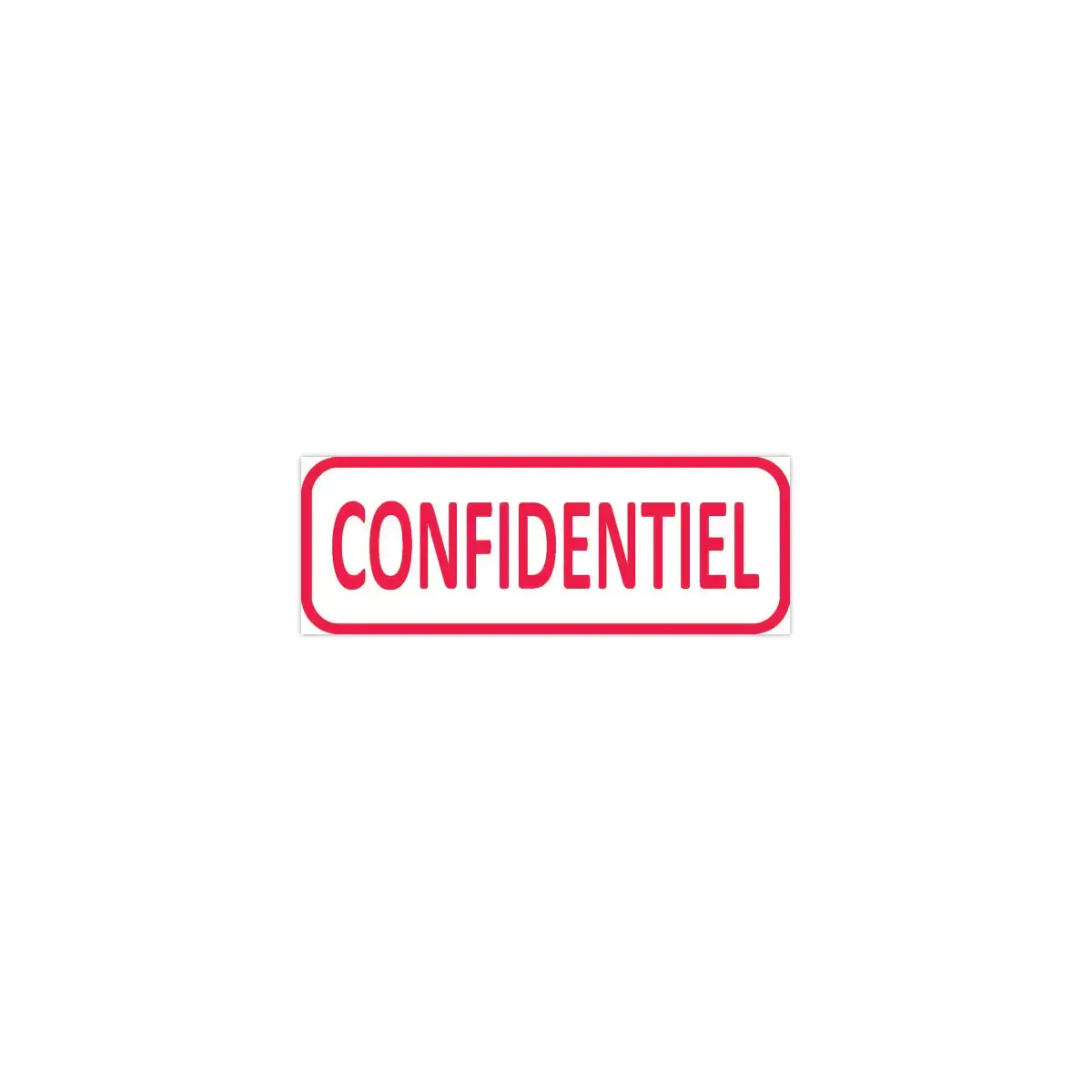 Timbre à formule commerciale X-Print "Confidentiel" - rouge - TRODAT