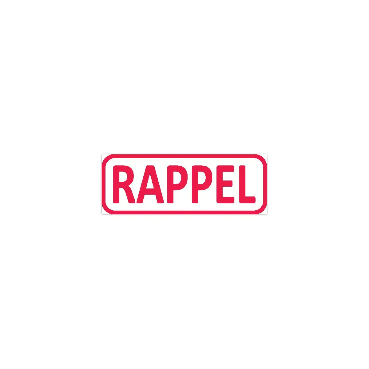Timbre formule commerciale - 'Rappel' - TRODAT