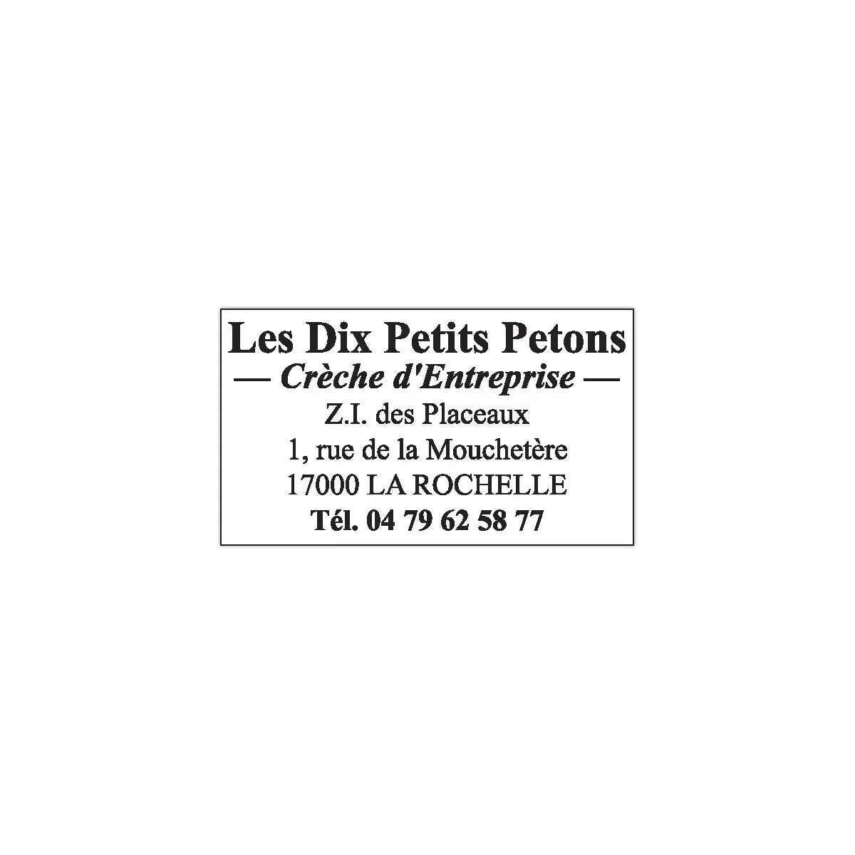 Tampon texte professionnel personnalisable Metal Line 5203 - 6 lignes - TRODAT