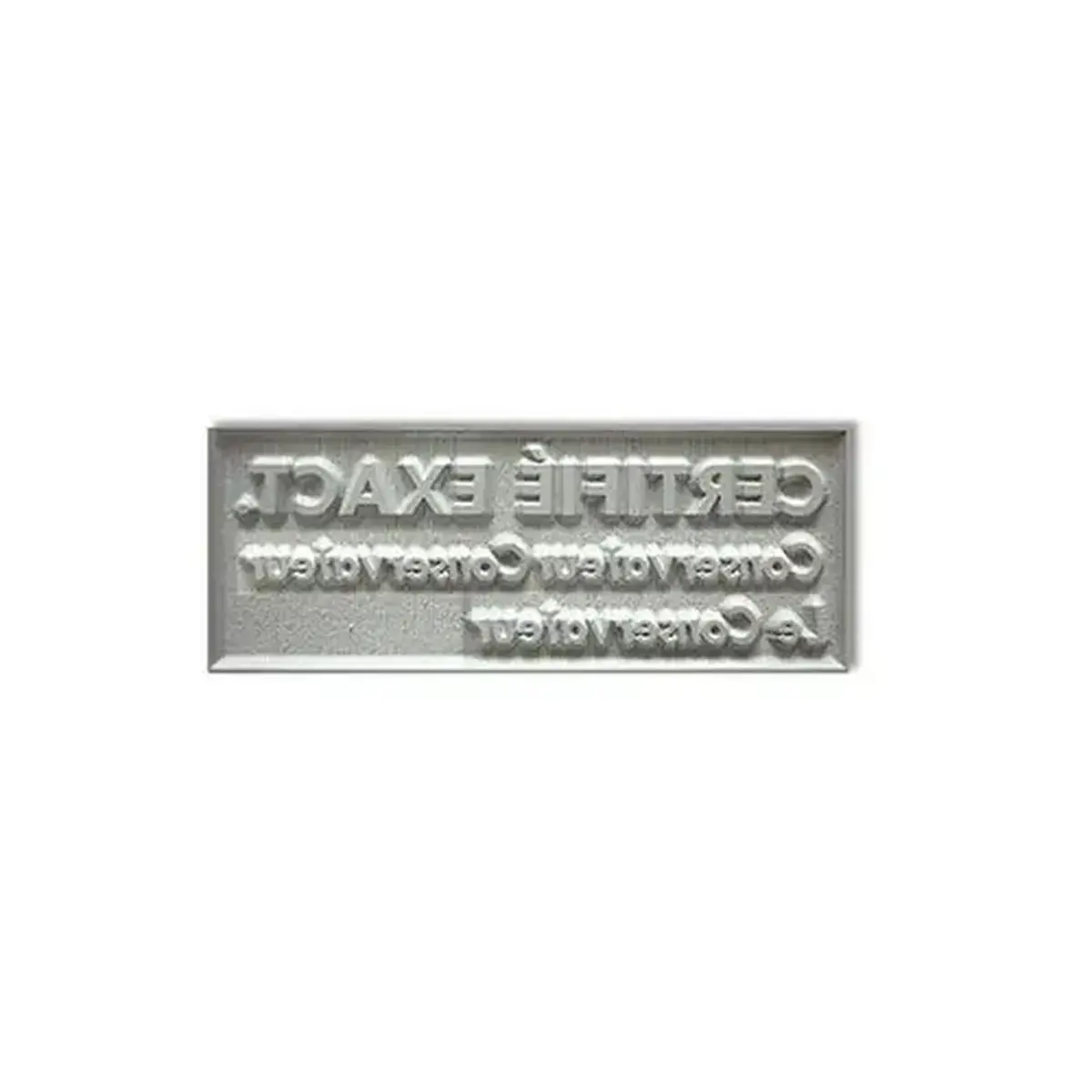 Plaque Caoutchouc seule - 3 lignes