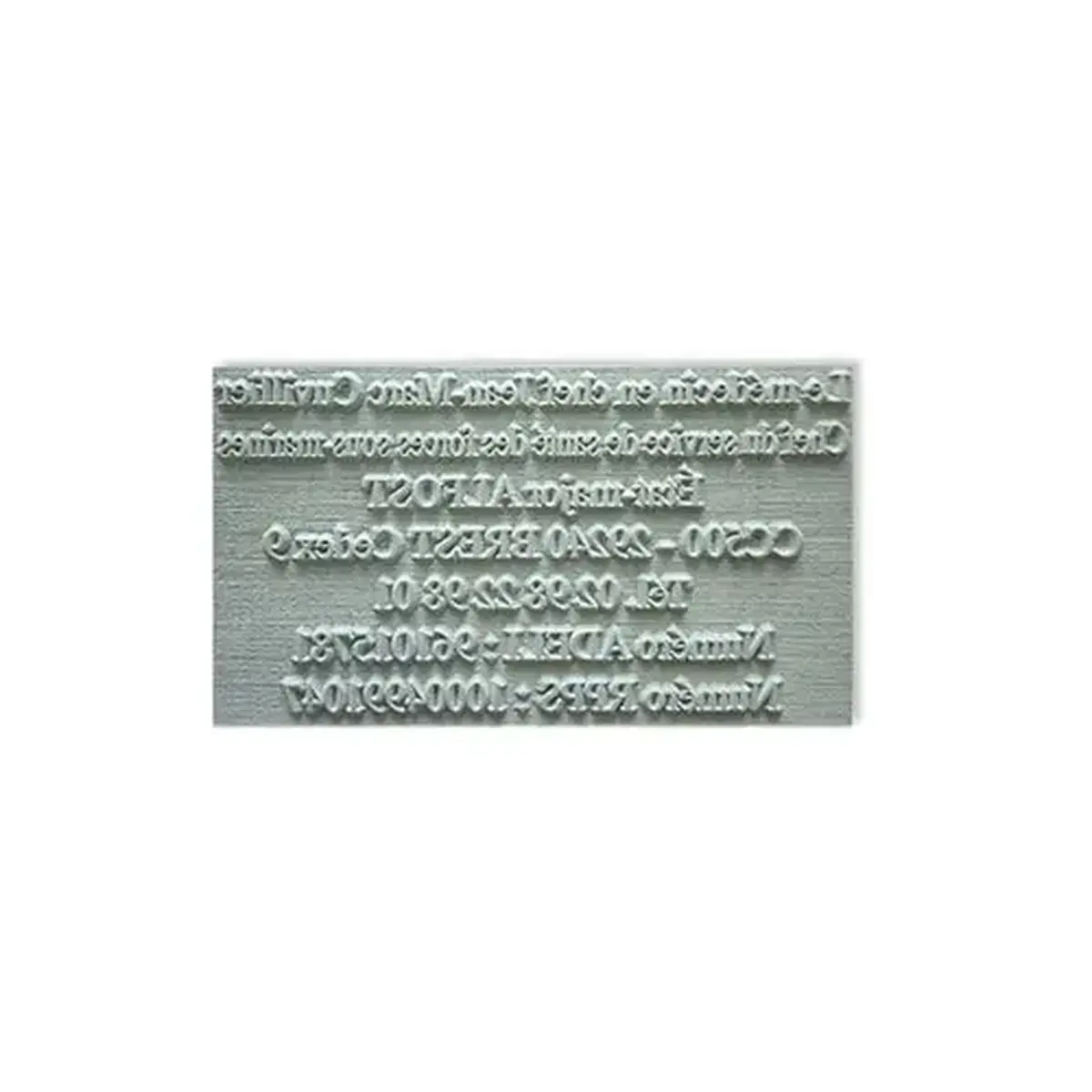 Plaque caoutchouc - 7 lignes - G&eacute;n&eacute;rique 