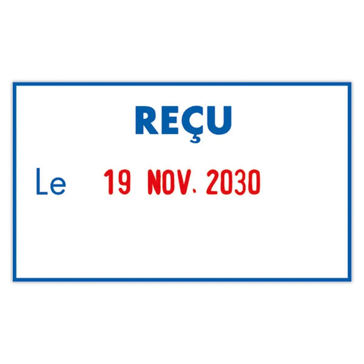 Dateur Metal Line 5460 L1 &ndash; Formule &laquo;&nbsp;Re&ccedil;u le&nbsp;&raquo; -TRODAT 
