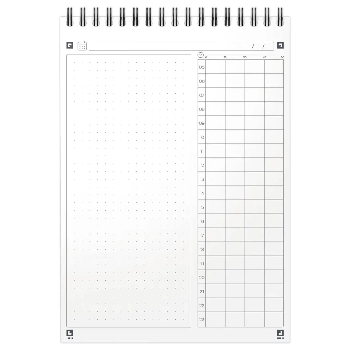 Bloc Task Manager - A5 - 140 pages - Bleu marine - OXFORD