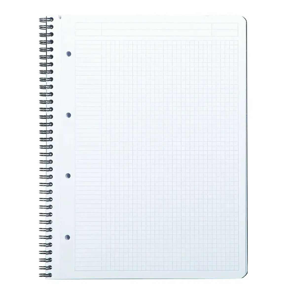 4 Cahiers polypropylène recyclé + 1 offert - 160 pages- A4+ 5x5 - Noir - Rhodia