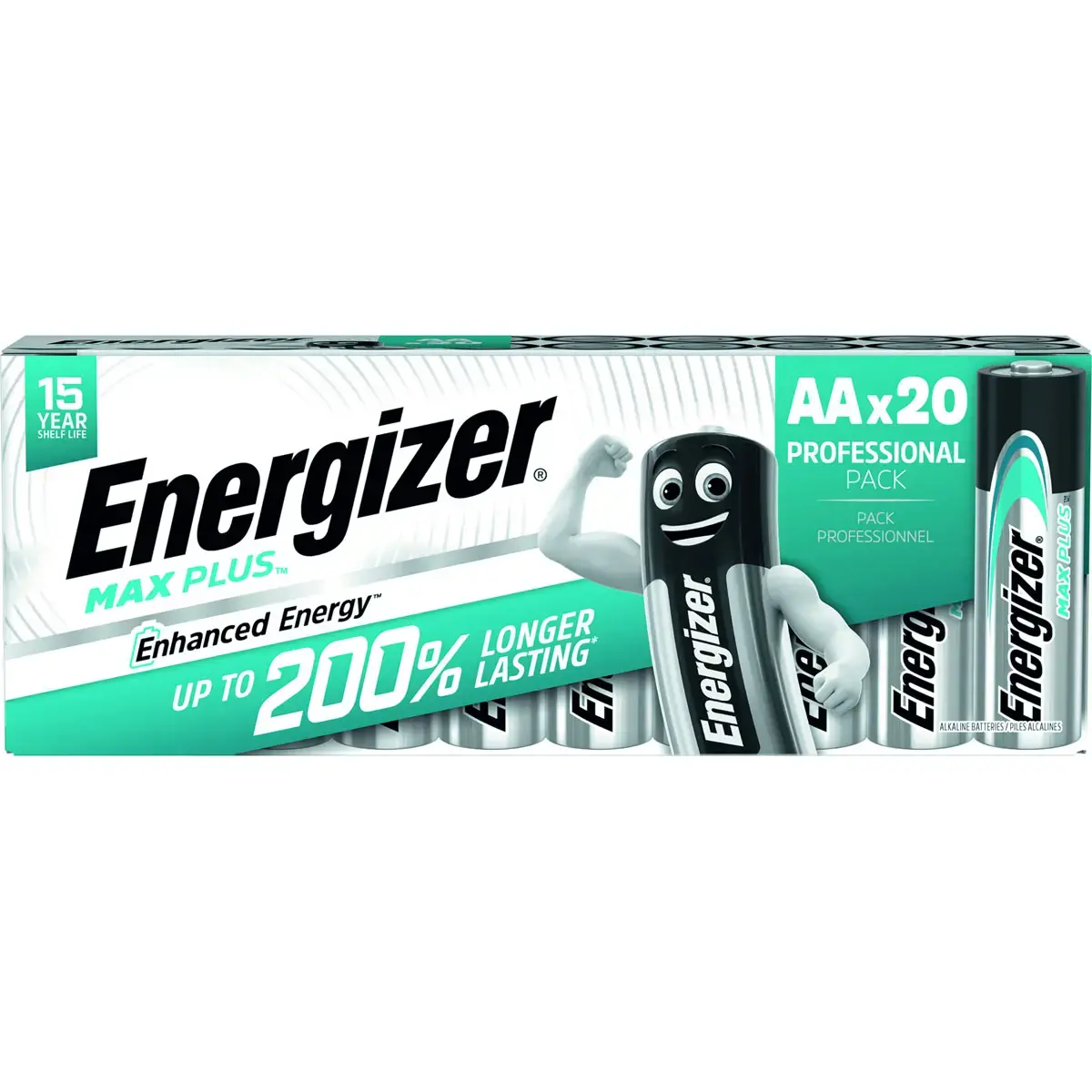 40 Piles alcalines LR6 (AA) Max Plus - Energizer