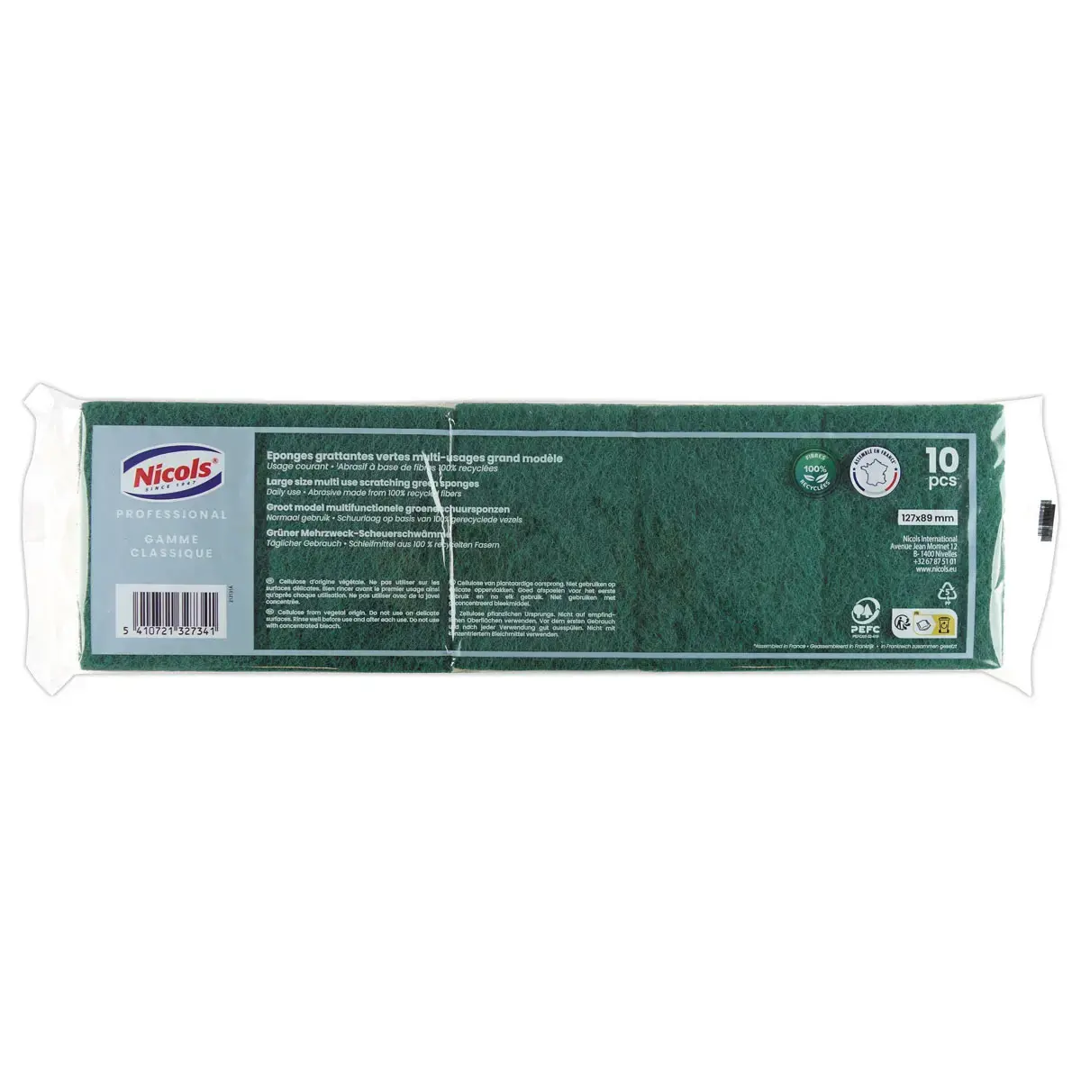 30 Tampons sur &eacute;ponges + 10 offertes - 12.7 x 8.9 cm - Nicols 