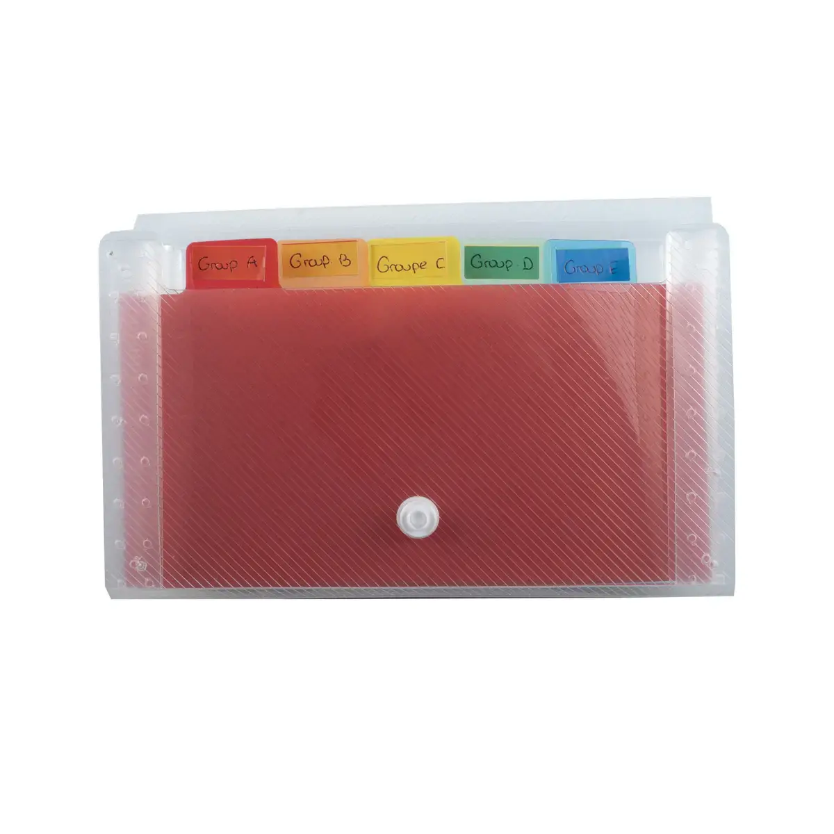 Trieur pocket 6 compartiments en polypropyl&egrave;ne Crystal - 11x18cm - Cristal - EXACOMPTA 