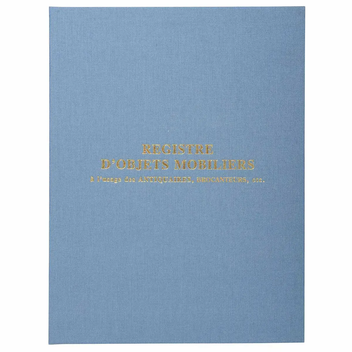 Registre 32x24cm Objets mobiliers - Sp&eacute;cial brocanteurs et antiquaires 100 pages - EXACOMPTA 