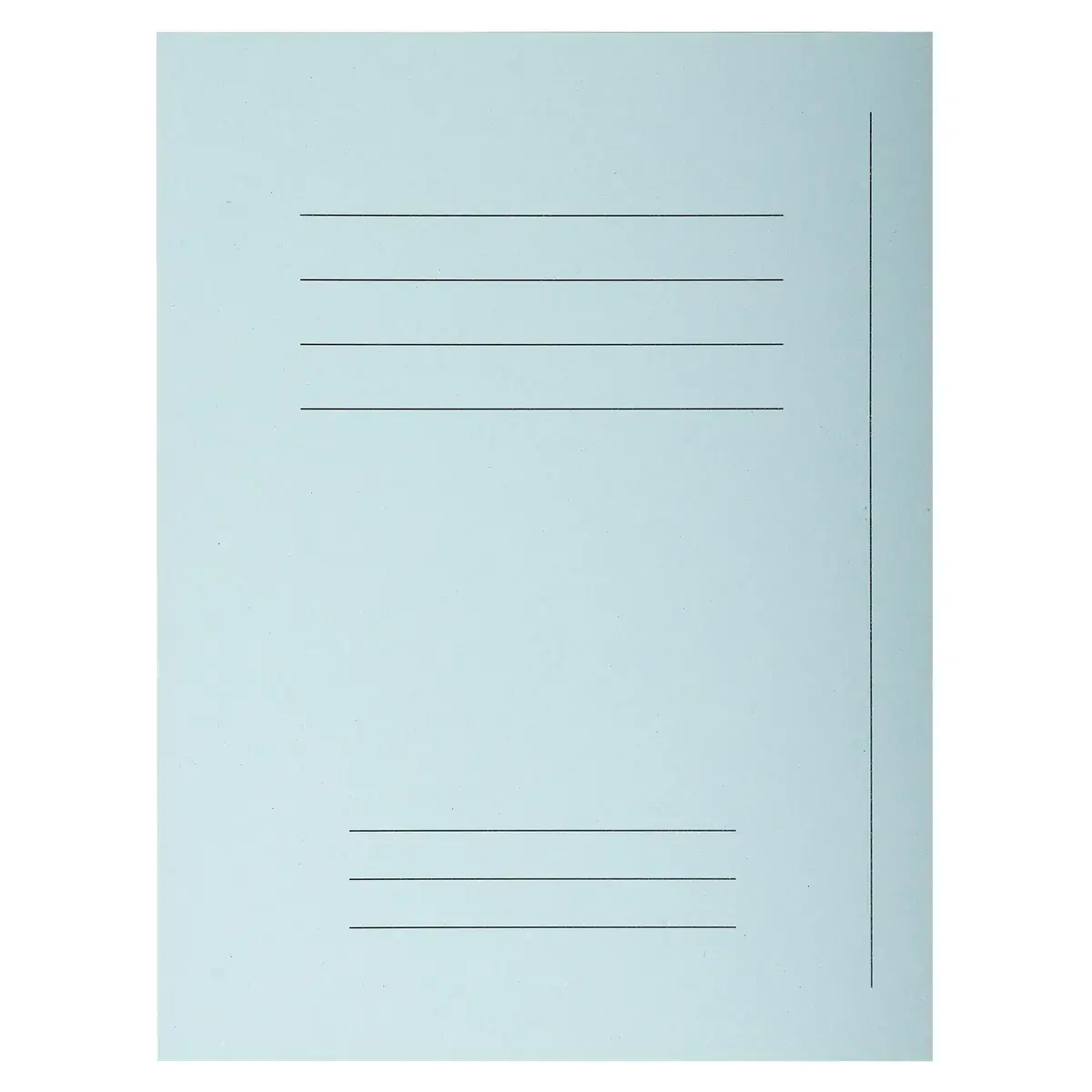 Paquet 50 chemises Forever® 220 100% recyclé avec impression - 24x32cm - Bleu clair - EXACOMPTA