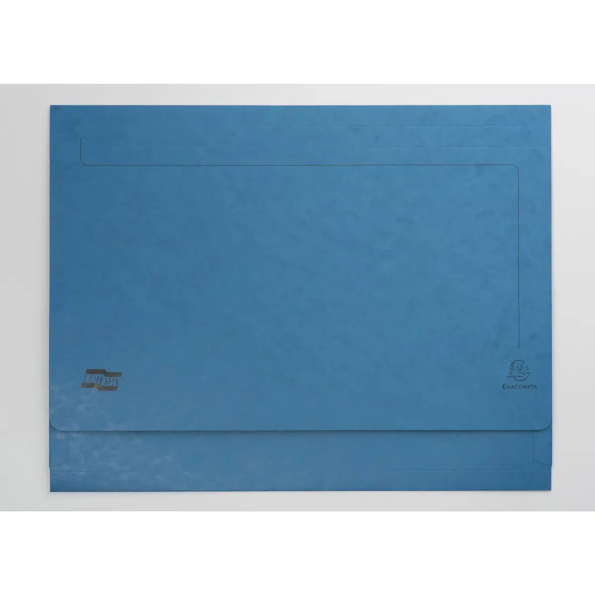 Chemises poche en carte lustr&eacute;e 225g/m2- A3 - Bleu - EXACOMPTA 