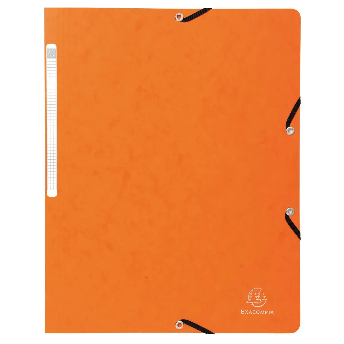 Chemise à élastique sans rabat carte lustrée 400gm² - A4 - Orange - Exacompta