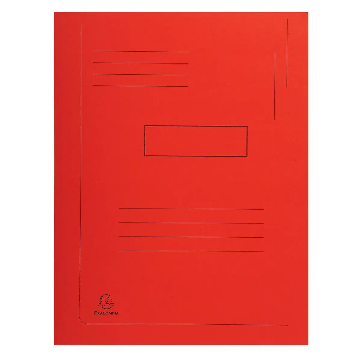 Chemise imprimée à 2 rabats Forever® 290g/m² - 24x32cm - Rouge - EXACOMPTA