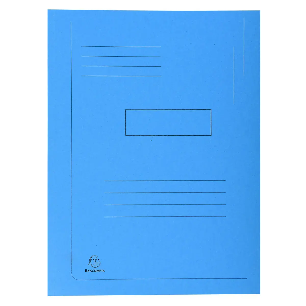 Chemise imprimée à 2 rabats Forever® 290g/m² - 24x32cm - Bleu vif - EXACOMPTA