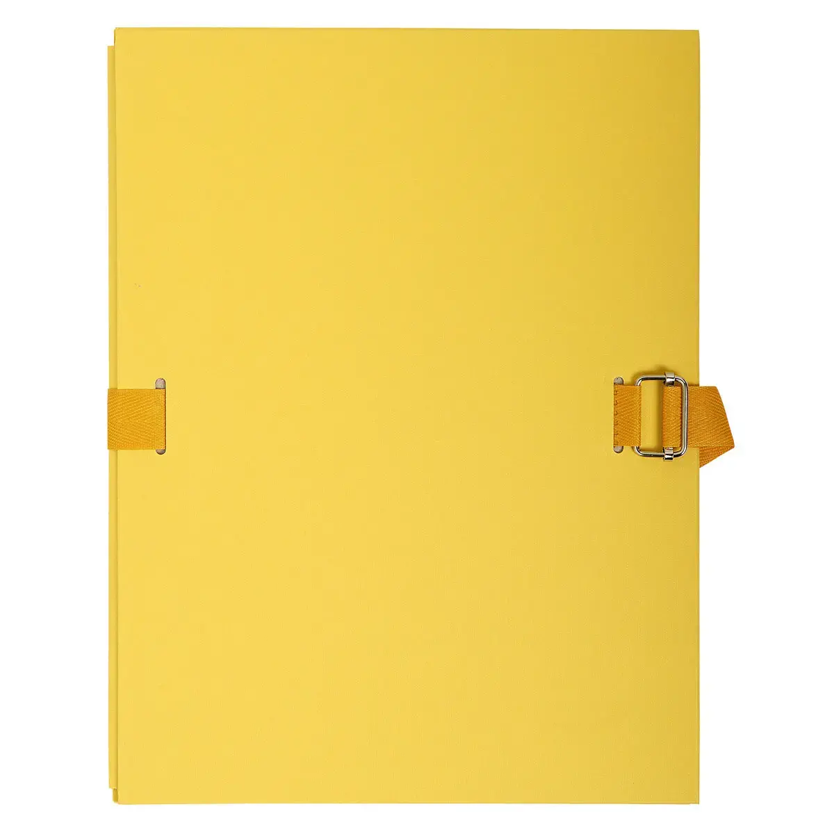 Chemise dos extensible papier 24 x 32 cm - filmée par 5 - Jaune - Exacompta