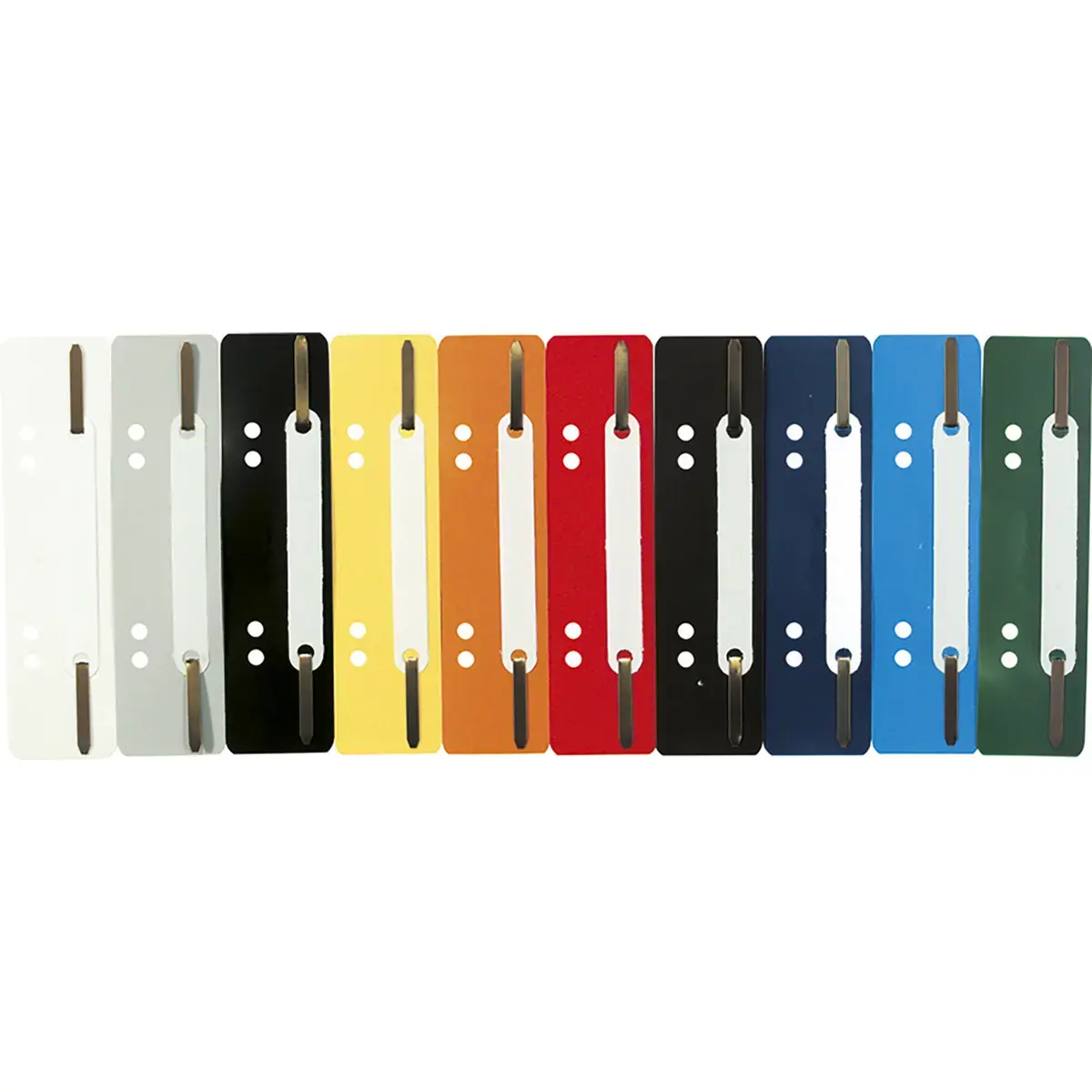 Fixe-dossiers à lamelle polypropylène - Couleurs assorties - EXACOMPTA