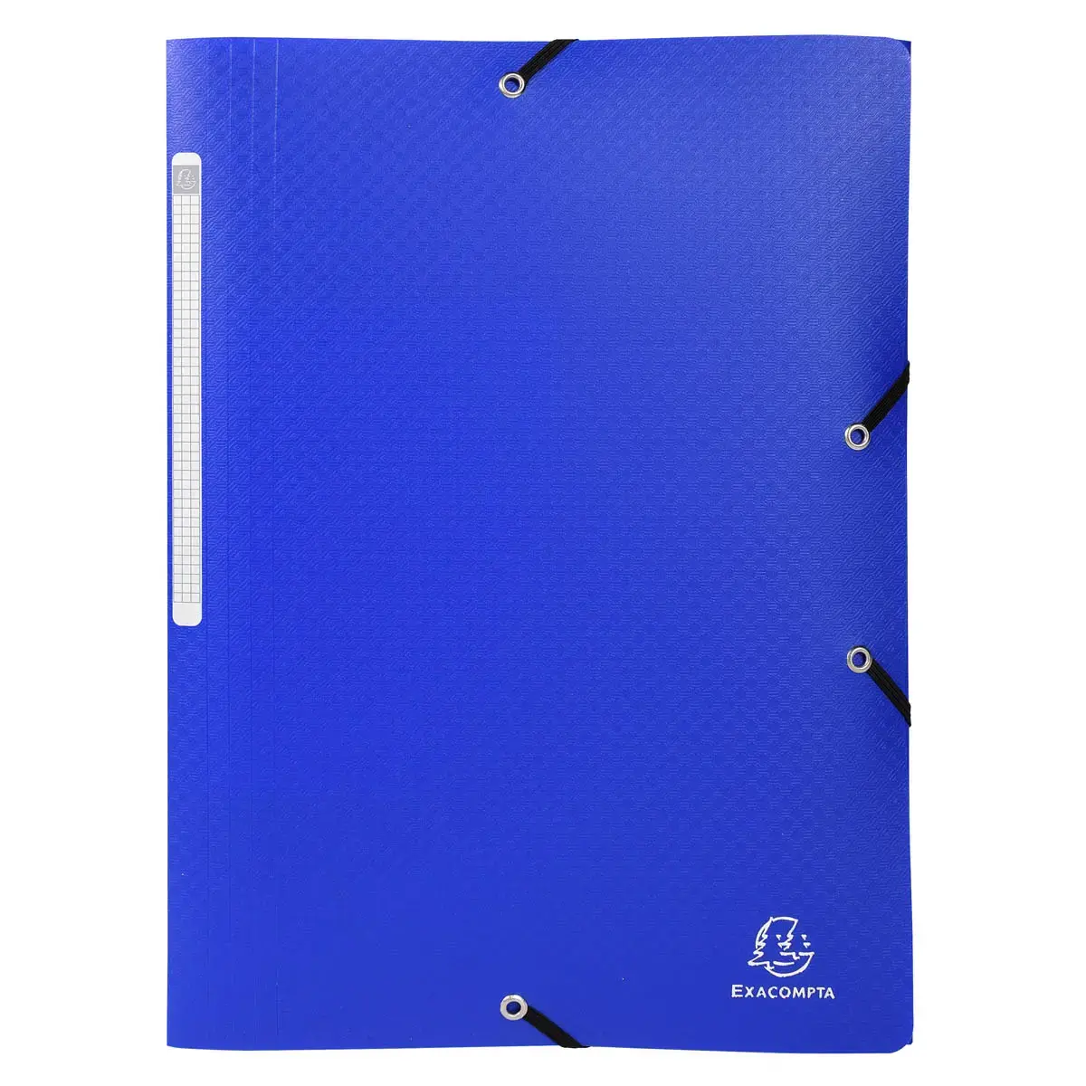 Chemise &agrave; &eacute;lastiques 3 rabats PP OPAK - A4 - Bleu fonc&eacute; - EXACOMPTA 