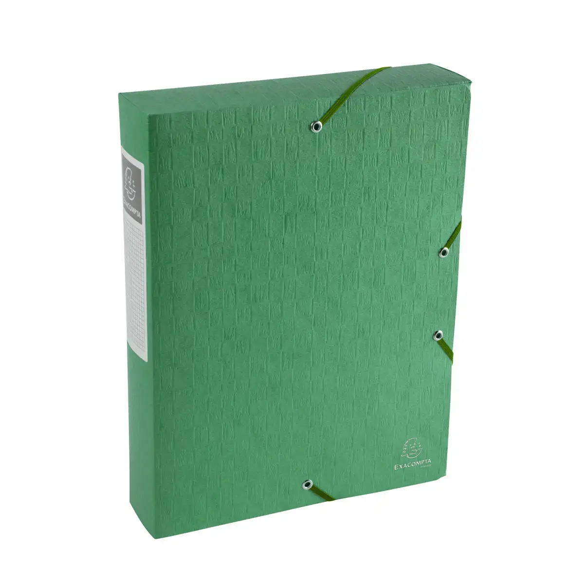 Boite de classement Exabox Dos 60mm Carte lustr&eacute;e Scotten - A4 - Vert - EXACOMPTA 