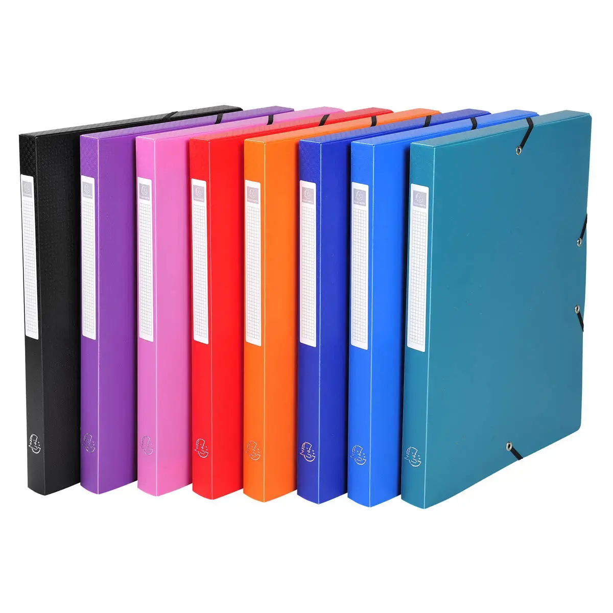 Boite de Classement Exabox Dos 25mm polypropylène 7/10e OPAK - A4 - Couleurs assorties - EXACOMPTA