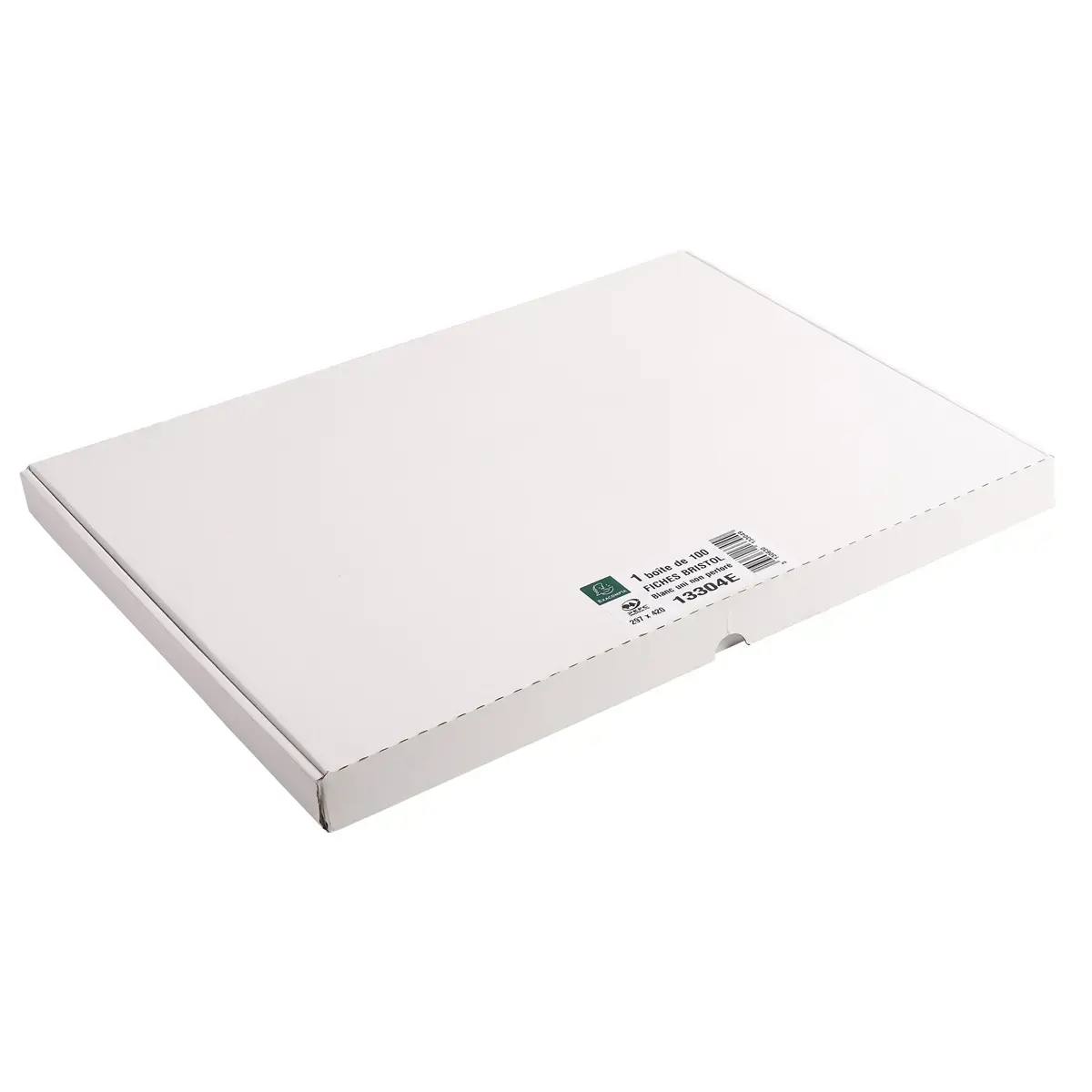 &Eacute;tui de 100 fiches - bristol uni non perfor&eacute; 297x420mm - Blanc - EXACOMPTA 