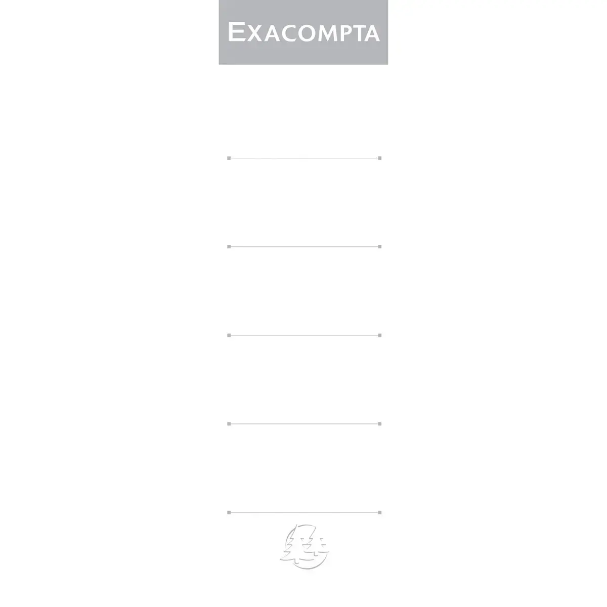 Paquet 10 étiquettes classeur a levier dos de 70mm - Blanc - EXACOMPTA