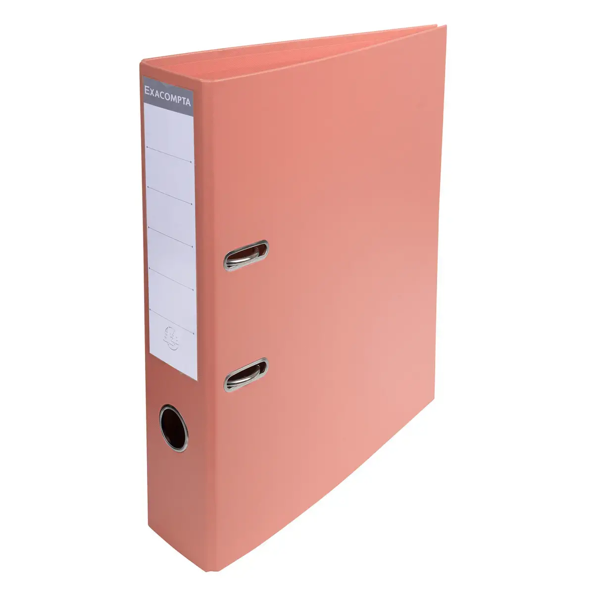 Classeur à levier PVC A4 dos de 70mm. - Saumon - EXACOMPTA